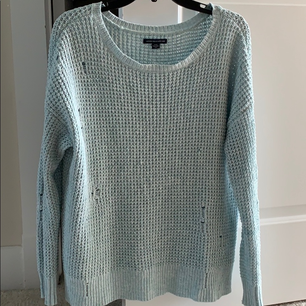 American Eagle distressed sweater